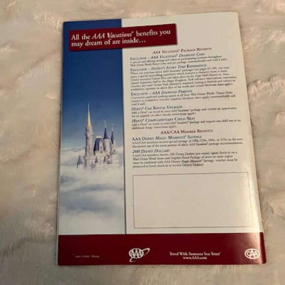 2/$35 Walt Disney World AAA Vacations Travel Guide Parks Resorts Brochure 2008 - Picture 4 of 5